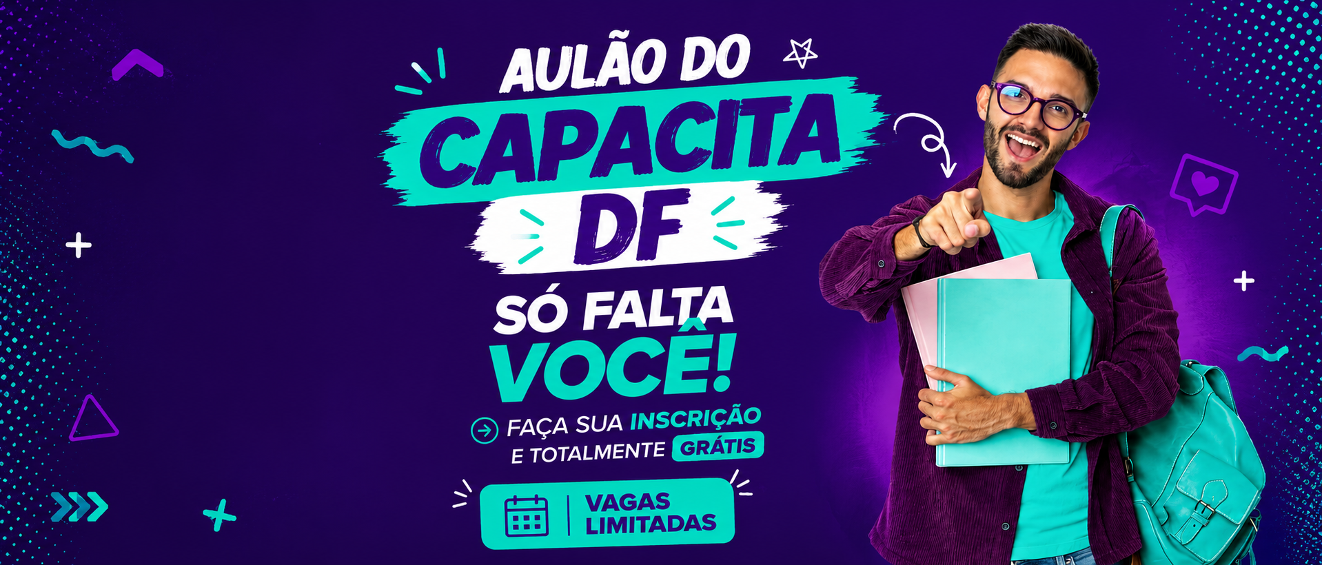 Aulão do Capacita DF — Faça sua inscrição totalmente grátis